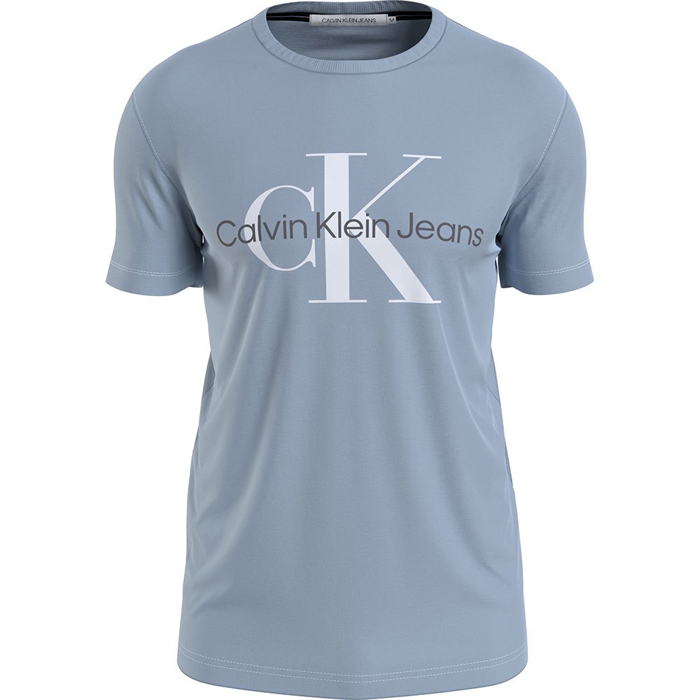 Calvin Klein Jeans Seasonal Monogram Kurzärmeliges T-shirt L Bayshore Blue günstig online kaufen