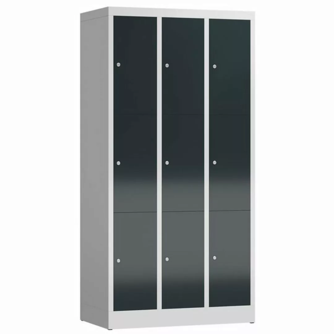 Steelboxx Fächerschrank ClassiX Schließfachschrank, 3 Abteile à 3 Fächer, 1 günstig online kaufen