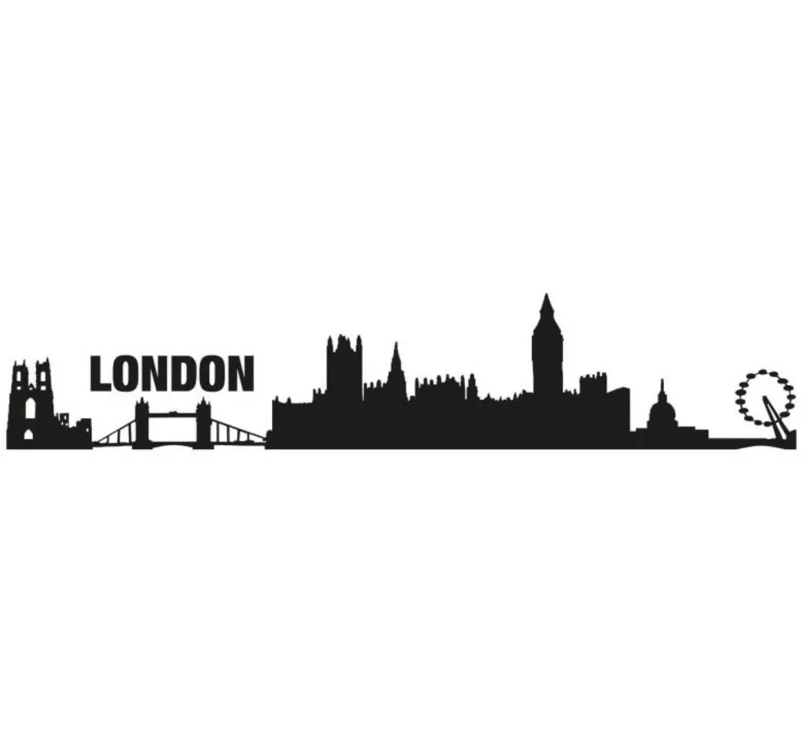 Wall-Art Wandtattoo "XXL Stadt Skyline London 120cm", (1 St.), selbstkleben günstig online kaufen