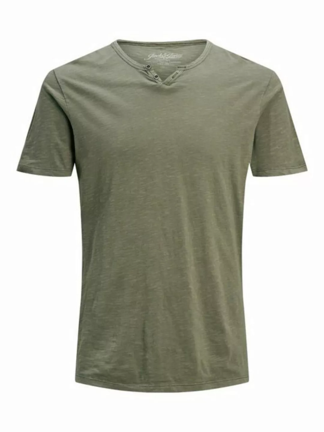 Jack & Jones Herren Rundhals T-Shirt JJESPLIT - Slim Fit günstig online kaufen