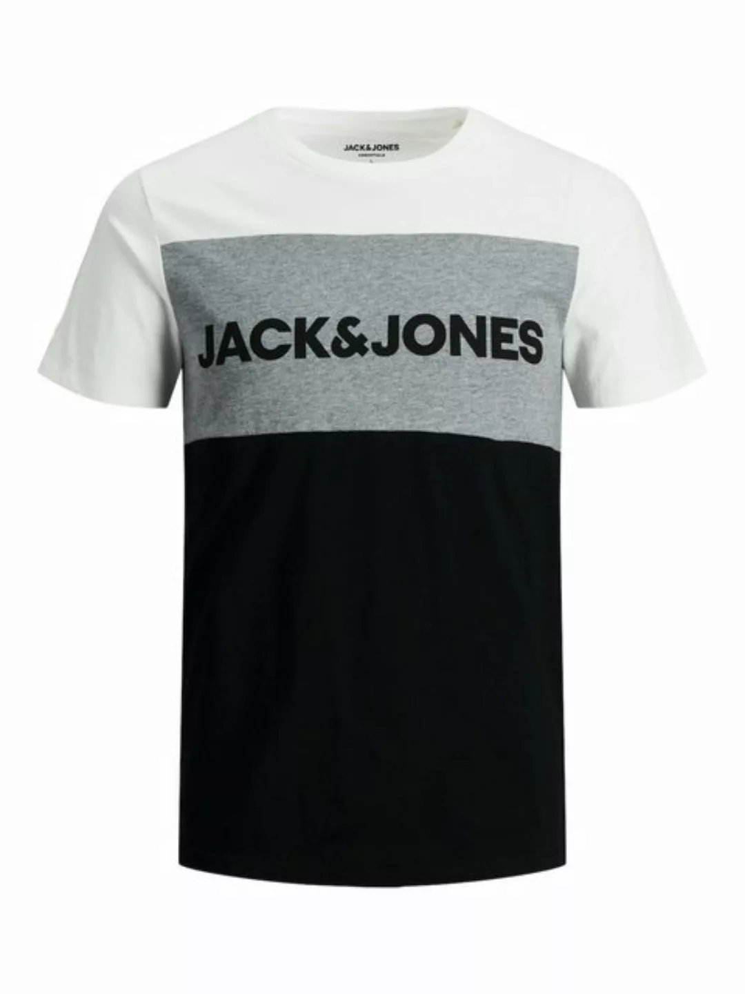Jack & Jones T-Shirt Herren T-Shirt Rundhals Kurzarm JJELOGO BLOCKING TEE S günstig online kaufen