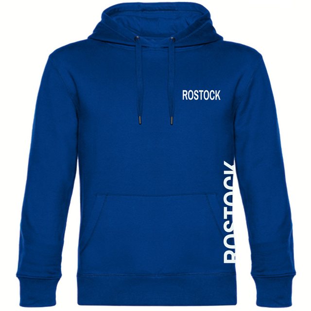 multifanshop Kapuzensweatshirt Rostock - Brust & Seite - Hoodie günstig online kaufen