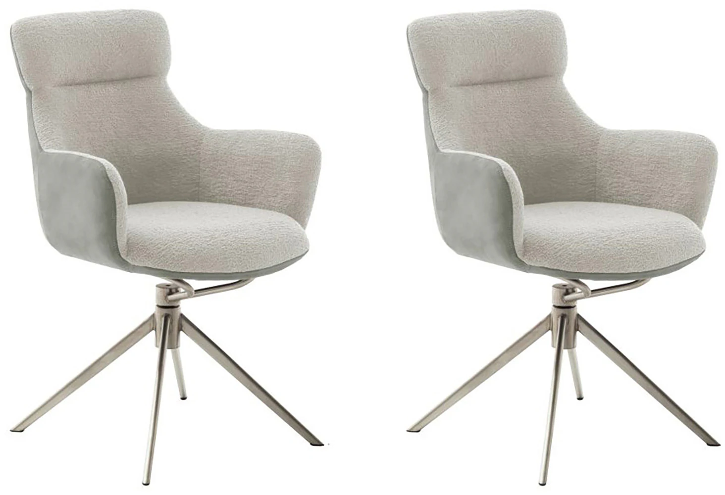 MCA furniture Esszimmerstuhl "PELION", Feingewebe, (2er-Set), drehbar 360, günstig online kaufen