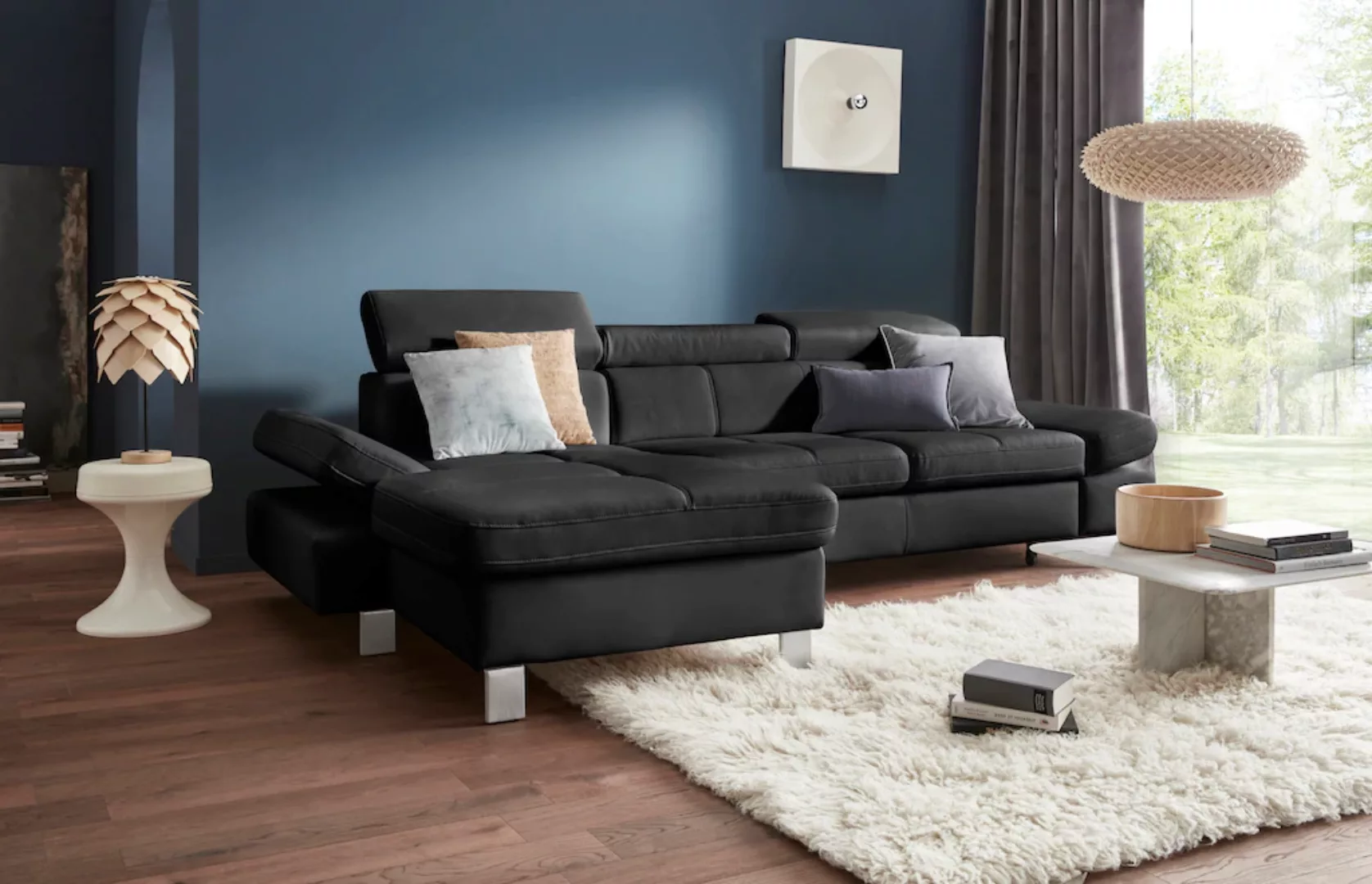 exxpo - sofa fashion Ecksofa "Fiji, L-Form", mit Kopf- bzw. Rückenverstellu günstig online kaufen