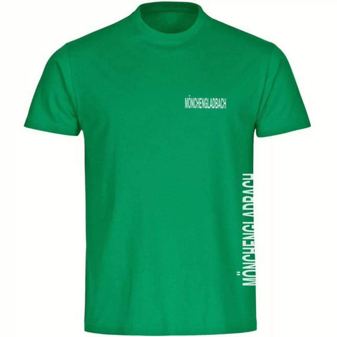 multifanshop T-Shirt Herren Mönchengladbach - Brust & Seite - Männer günstig online kaufen