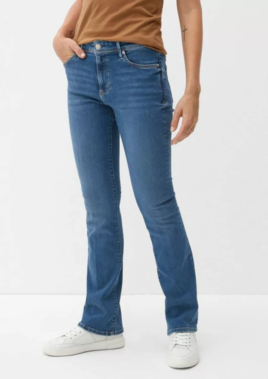s.Oliver 5-Pocket-Jeans Jeans Beverly / Slim Fit / Mid Rise / Bootcut Leg W günstig online kaufen