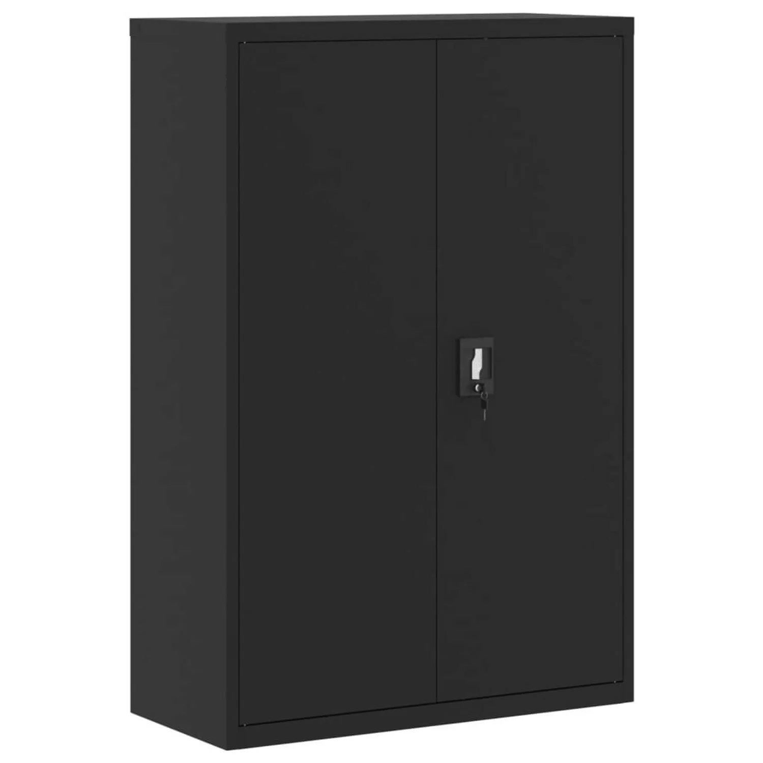 vidaXL Aktenschrank Schwarz 90x40x140 cm Stahl günstig online kaufen