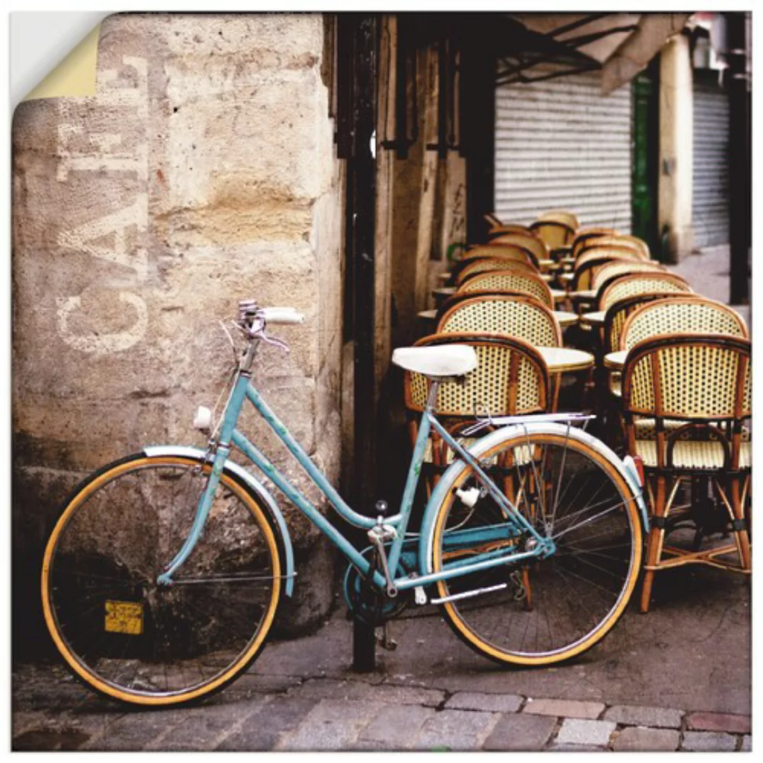 Artland Wandfolie »Fahrrad am Café«, Fahrräder, (1 St.) günstig online kaufen