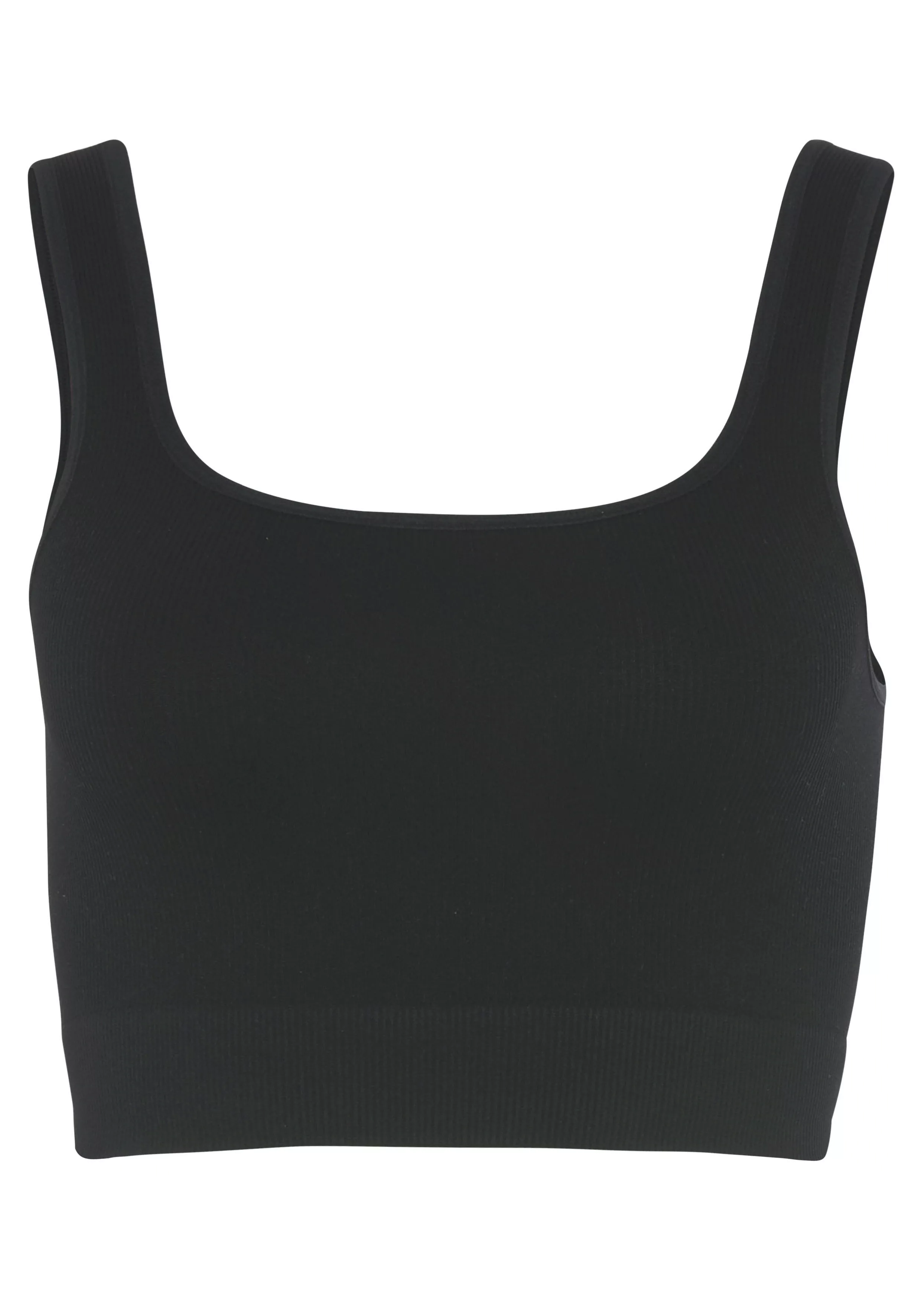 LASCANA Crop-Top, Seamless Top mit Rippstruktur günstig online kaufen