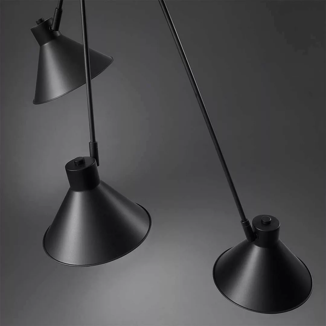 Gelenkarm Lampe in Schwarz Metall günstig online kaufen