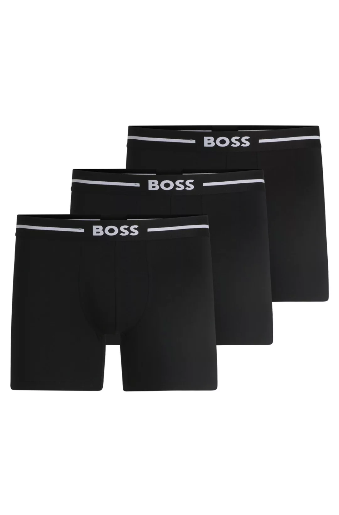 BOSS Boxershorts "BoxerBr 3P Bold", (3 St.), mit Boss Logo-Elastikbund günstig online kaufen