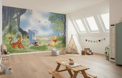 Komar Vlies Fototapete Disney Winnie The Pooh Friendly Day Bunt günstig online kaufen