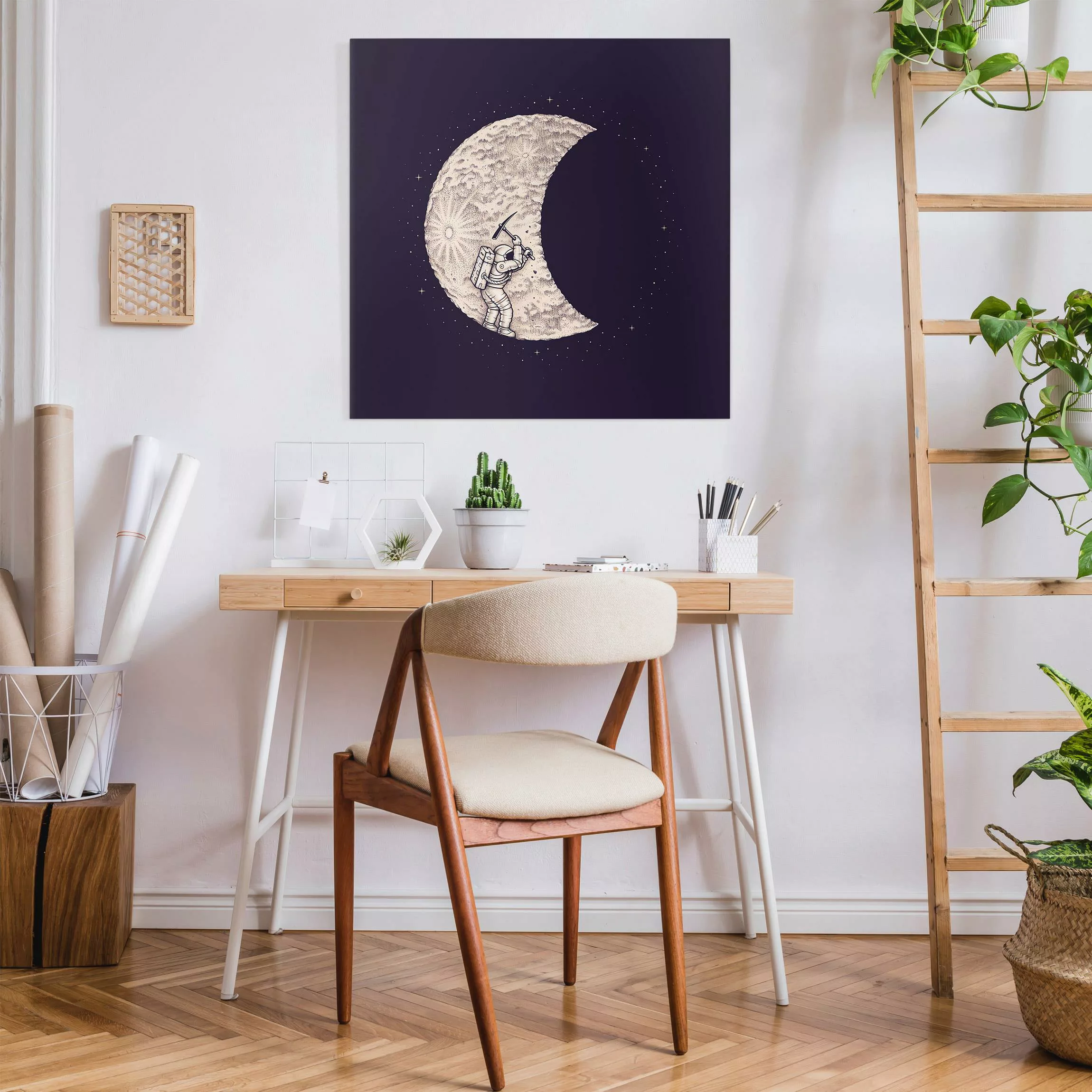 Leinwandbild Enkel Dika - Mond Ausgrabung günstig online kaufen
