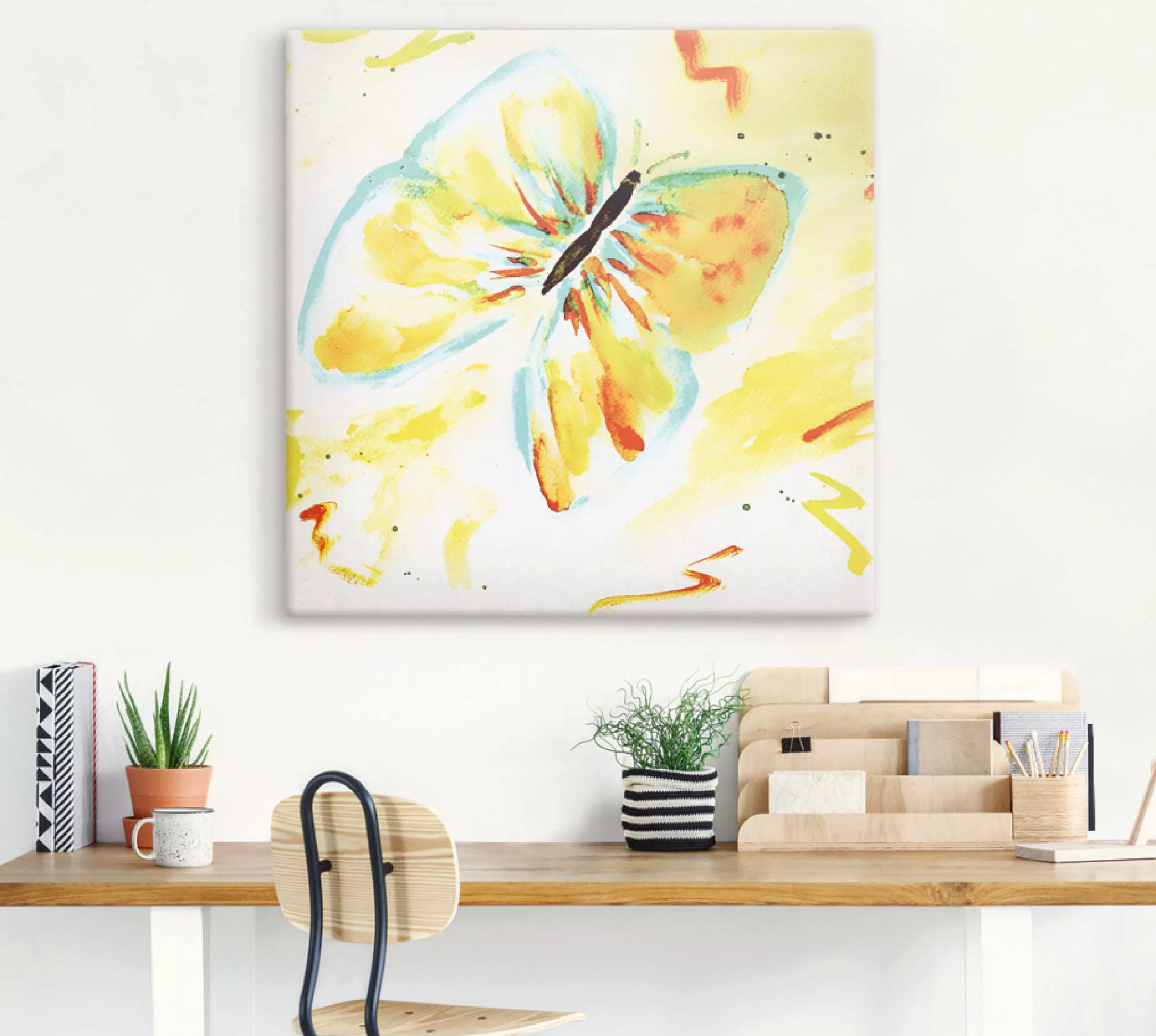 Artland Wandbild »Schmetterling«, Insekten, (1 St.), als Leinwandbild, Post günstig online kaufen