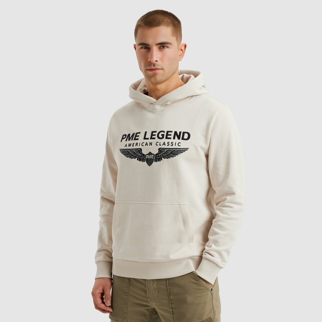 PME Legend Herren Kapuzenpullover Hoodie HOODED SOFT TERRY WITH LOGO - Regu günstig online kaufen