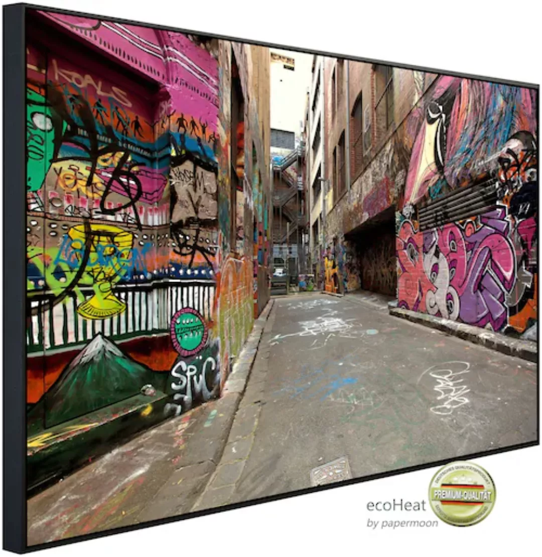 Papermoon Infrarotheizung »Graffiti Gasse« günstig online kaufen
