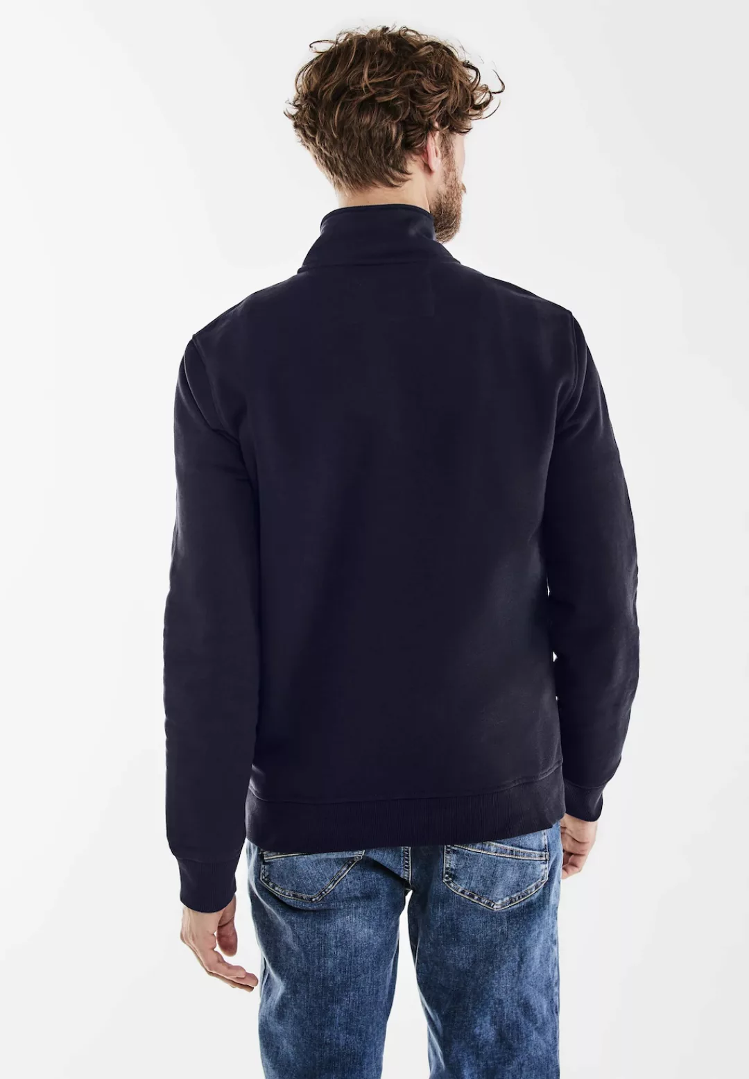 STREET ONE MEN Sweatshirt, mit Stehkragen günstig online kaufen