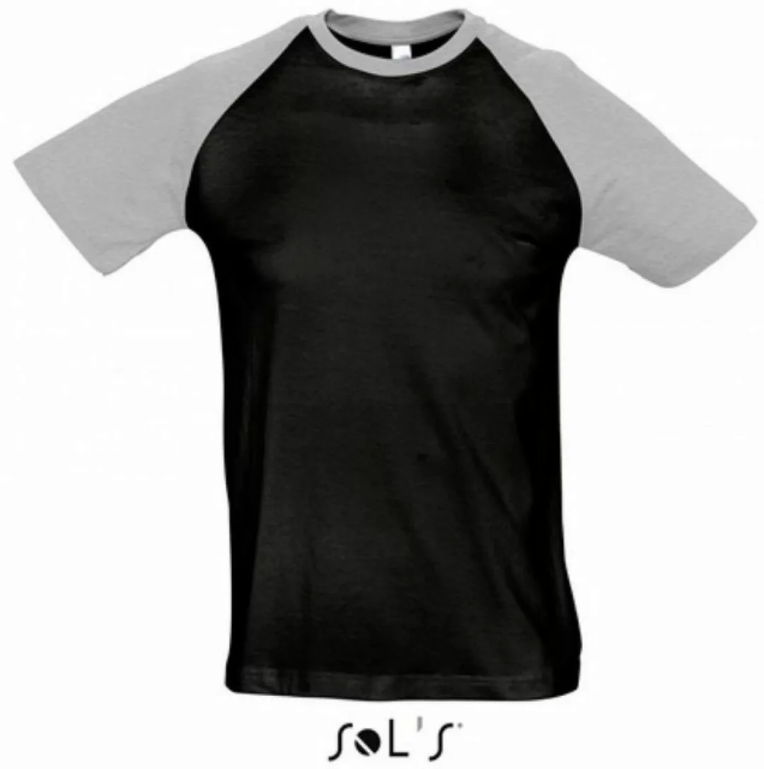 SOLS Rundhalsshirt Raglan Funky 150 Herren T-Shirt günstig online kaufen