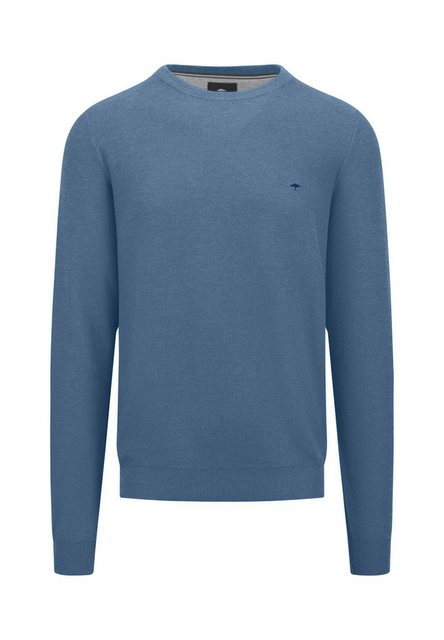 FYNCH-HATTON Strickpullover O-Neck, Structure cloud blue günstig online kaufen