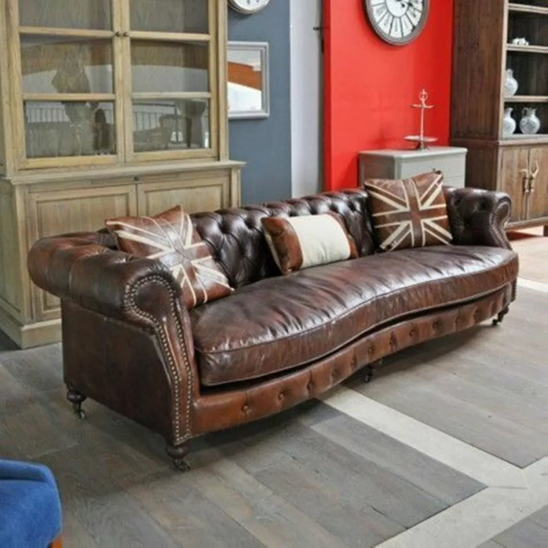 JVmoebel Sofa, XXL Big Sofa Couch Chesterfield 245cm Polster Sofas 4 Sitzer günstig online kaufen