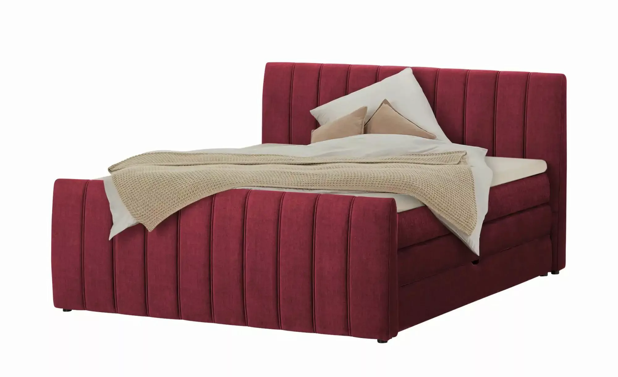 switch Boxspringbett mit Bettkasten Carina ¦ rot ¦ Maße (cm): B: 191 H: 112 günstig online kaufen