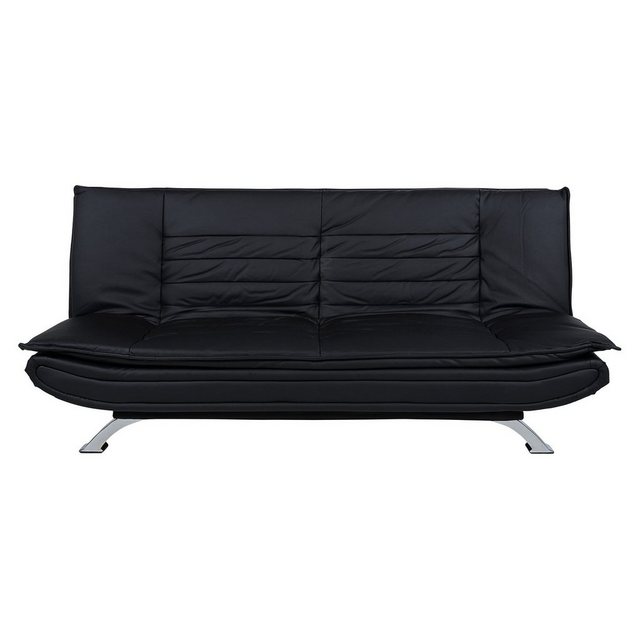 ebuy24 Schlafsofa Fanny Schlafsofa in Kunstleder schwarz. günstig online kaufen