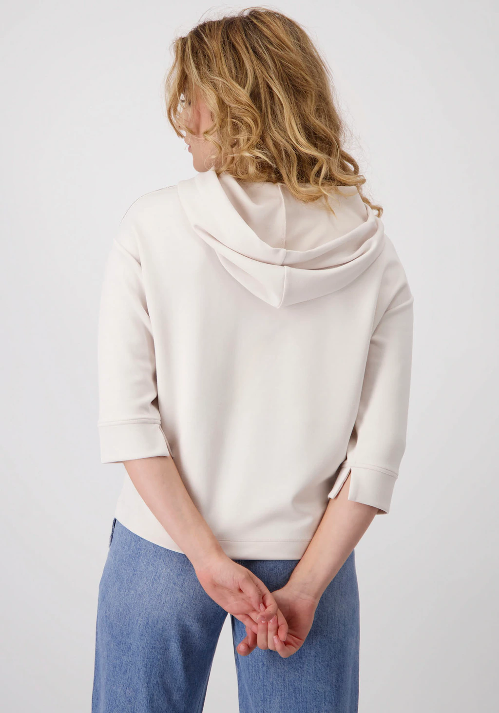 Monari Sweatshirt "Sweatshirt Schmuckkette", Mit Kapuze mit Schmucköse und günstig online kaufen