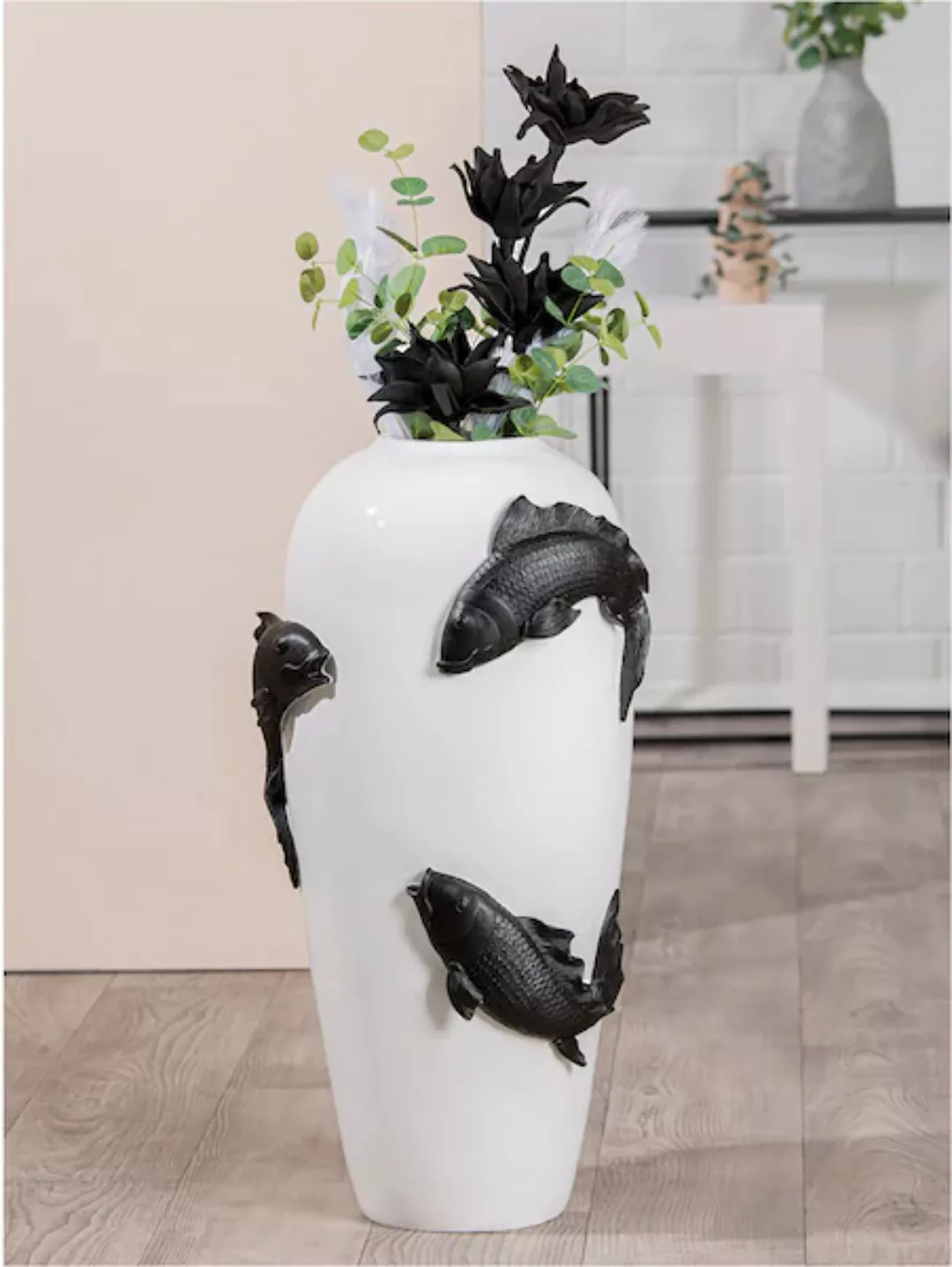 Casablanca by Gilde Bodenvase "Vase "Koi"", (1 St.) günstig online kaufen