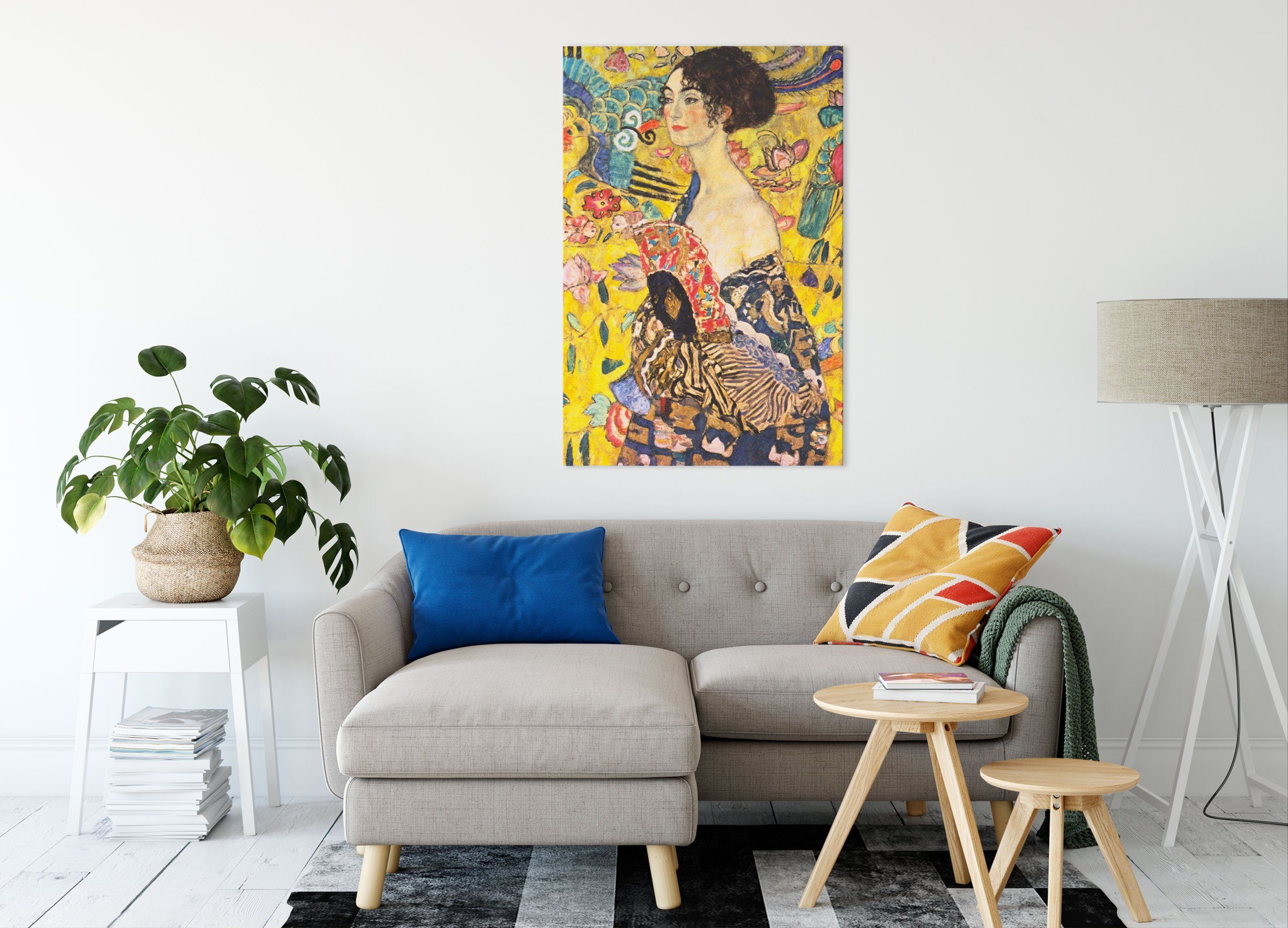 Pixxprint Leinwandbild Gustav Klimt - Frau günstig online kaufen