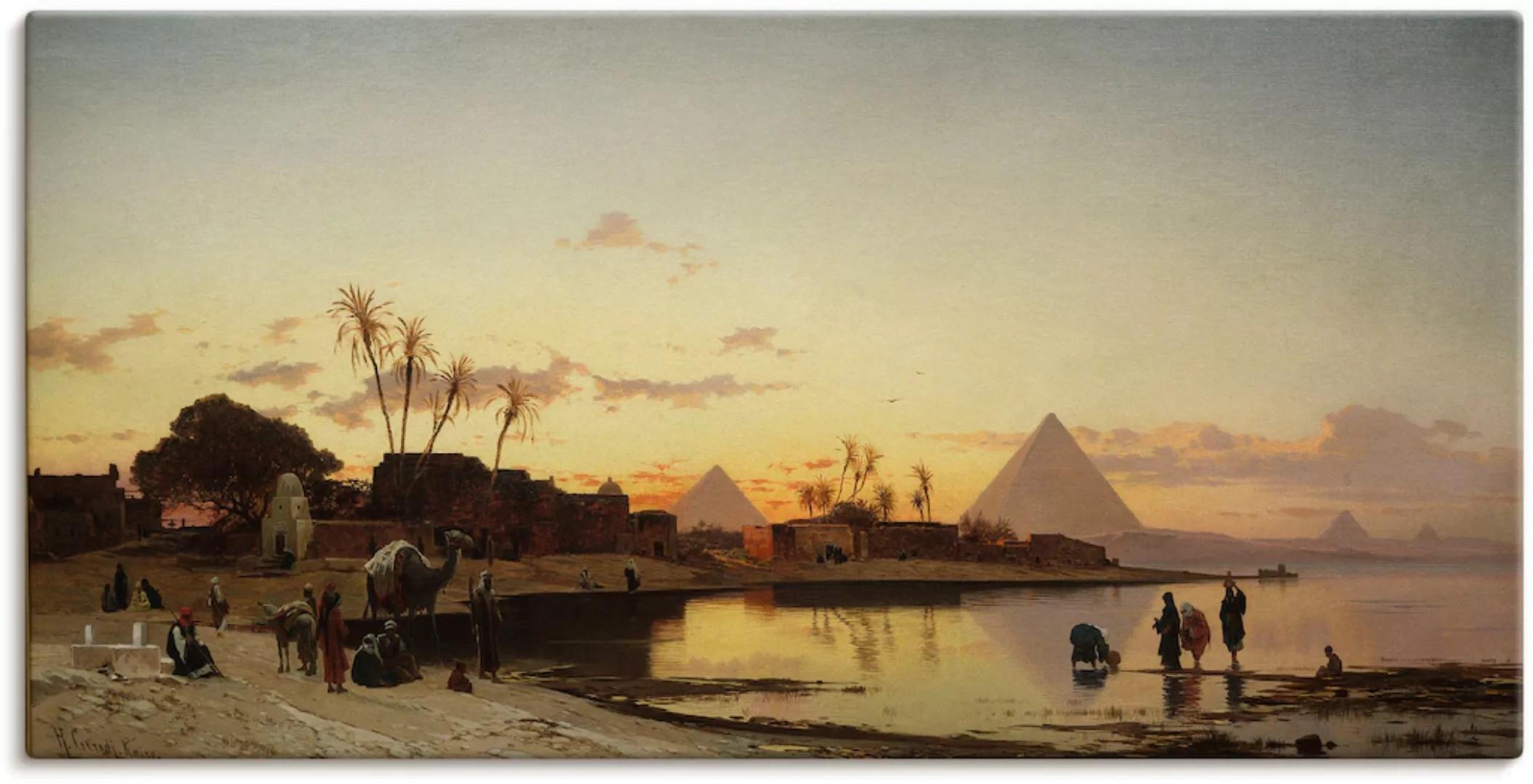 Artland Wandbild »Sonnenuntergang am Nil, Kairo.«, Afrika, (1 St.), als Lei günstig online kaufen