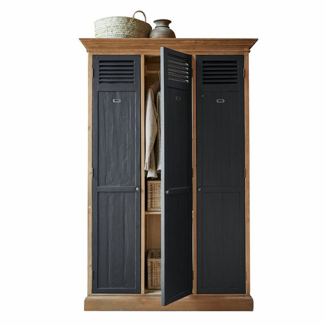 Mirabeau Kleiderschrank Schrank Hillcroft braun/schwarz günstig online kaufen