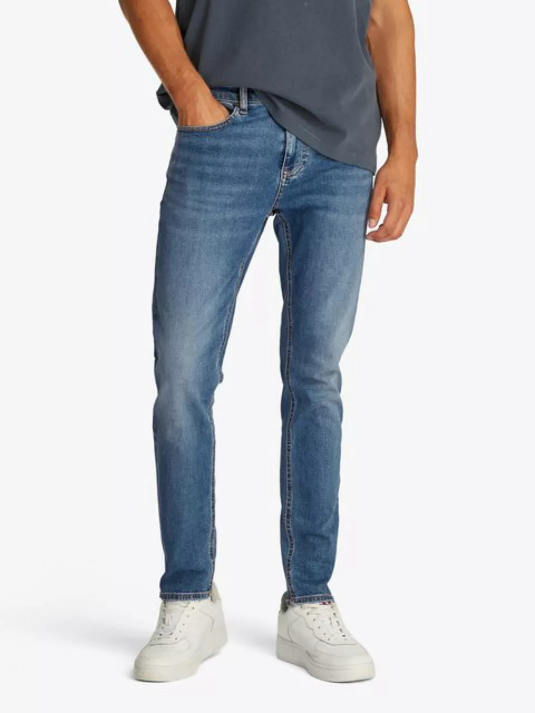 Tommy Jeans Slim-fit-Jeans Austin Slim Tapered Mit Gürtelschlaufen günstig online kaufen