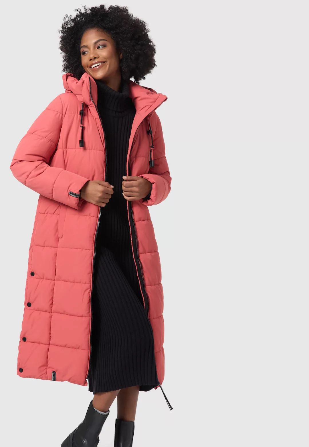 Marikoo Winterjacke "Nadeshikoo XIV", extra langer Winter Mantel gesteppt günstig online kaufen