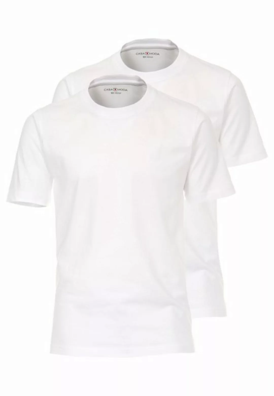 CASAMODA T-Shirt 2er Pack Basic (Spar-Set, 2-tlg) T-Shirt - Baumwolle - Atm günstig online kaufen