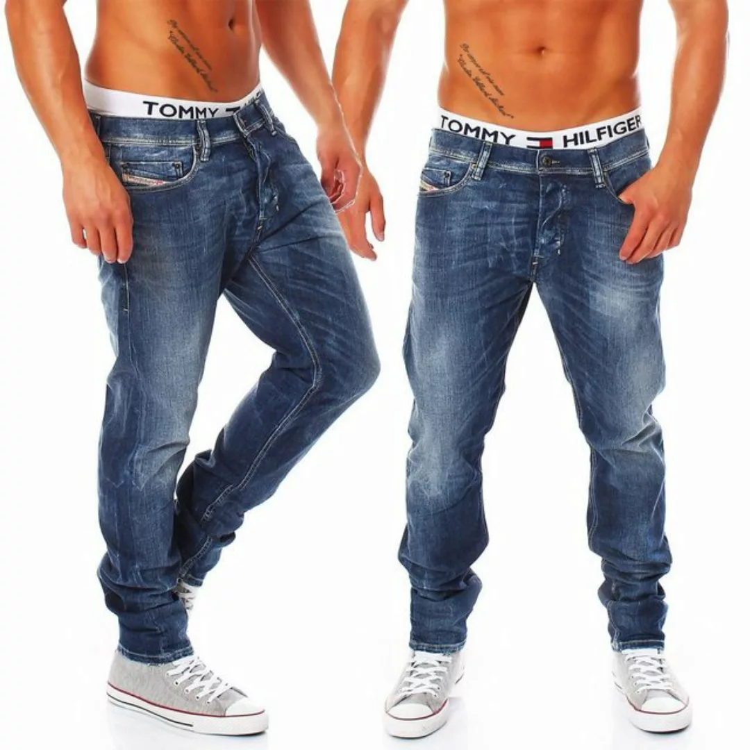 Diesel Stretch-Jeans Herren Tepphar 0827I 5 Pocket Style, Röhrenjeans, Deze günstig online kaufen