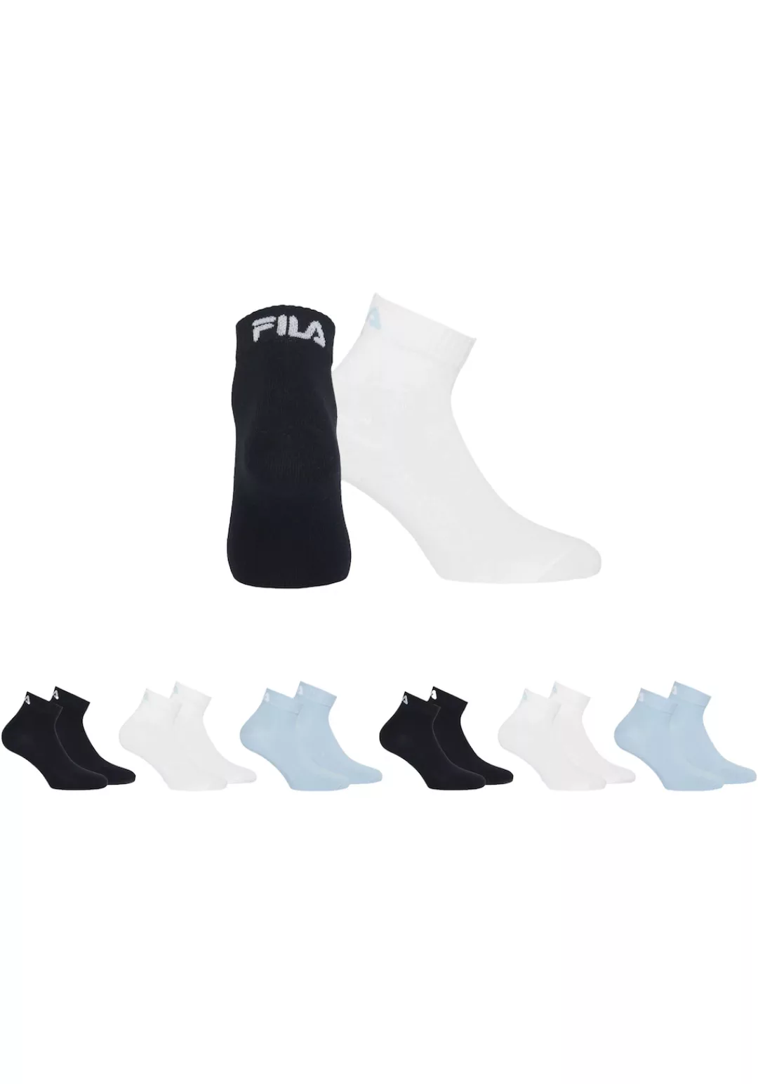 Fila Kurzsocken, (6er Pack), mit eingestricktem Logo günstig online kaufen