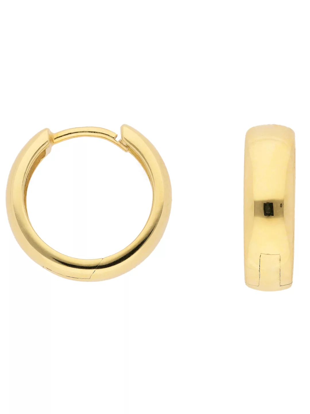 Adelia´s Paar Ohrhänger "585 Gold Ohrringe Creolen Ø 14 mm", Goldschmuck fü günstig online kaufen
