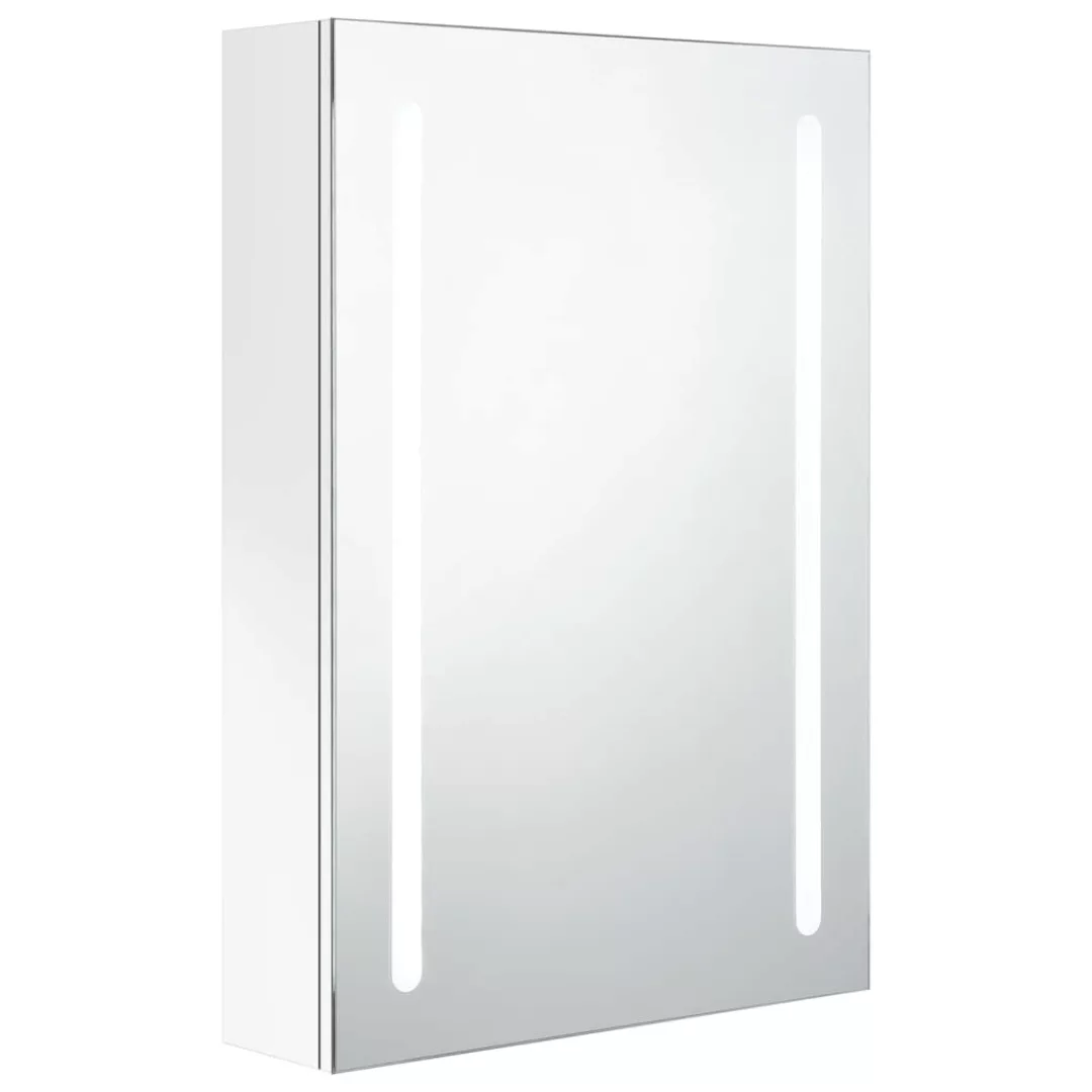 Led-bad-spiegelschrank Glänzendes Weiß 50x13x70 Cm günstig online kaufen