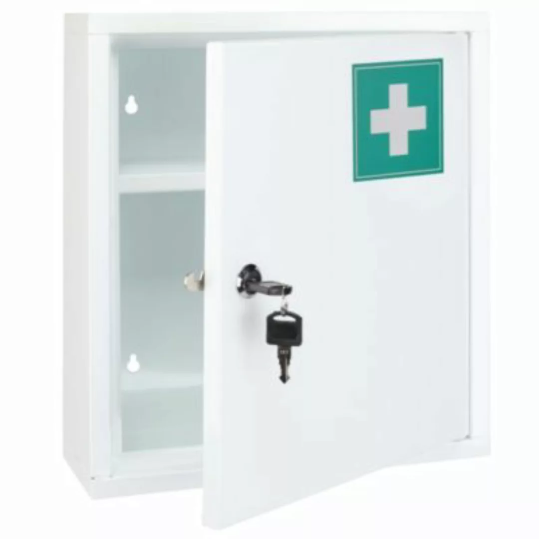 Hi Medizinschrank 31,5 x 10 x 36 cm Stahl Medizinschrank weiß günstig online kaufen