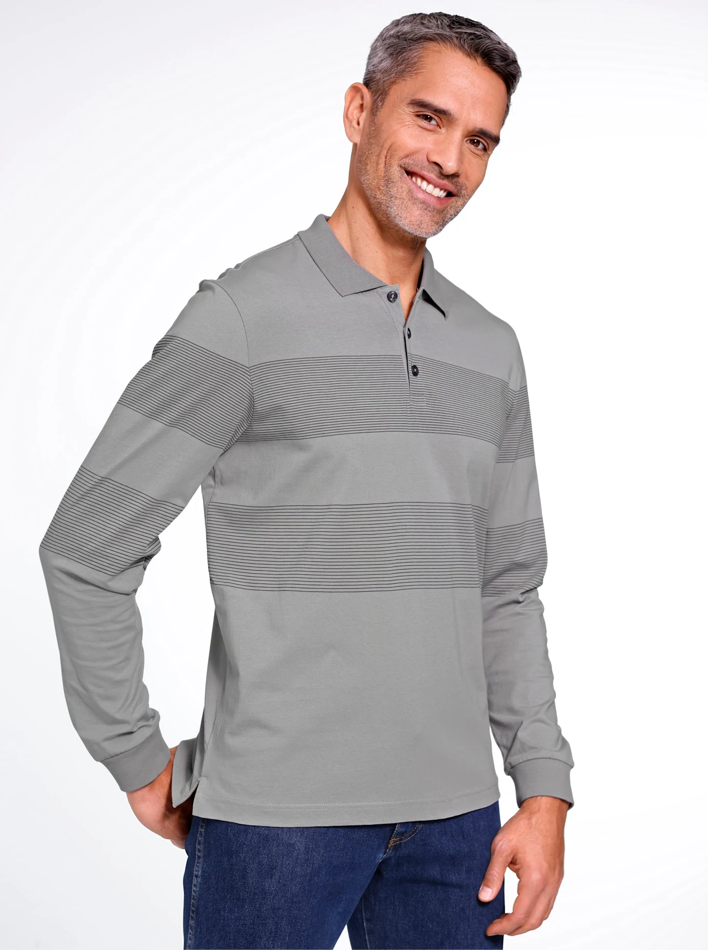 Classic Poloshirt "Langarm-Poloshirt" günstig online kaufen