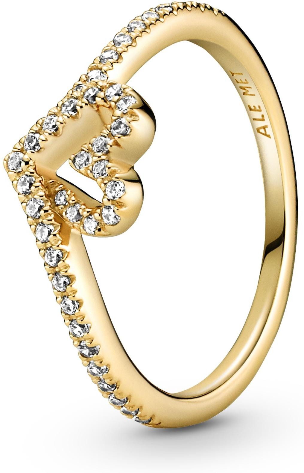 Pandora Fingerring Herz Funkelnder Wunsch Goldfarben günstig online kaufen