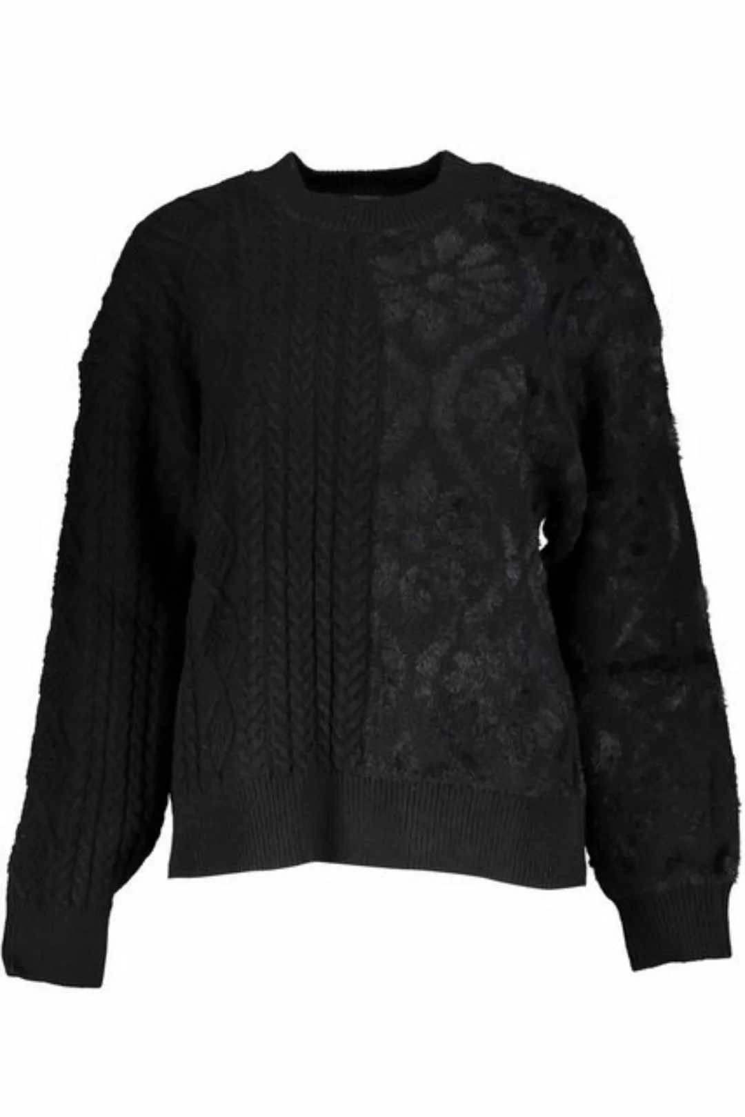 Desigual Strickpullover Stylischer Damen Rollkragenpullover in Schwarz mit günstig online kaufen