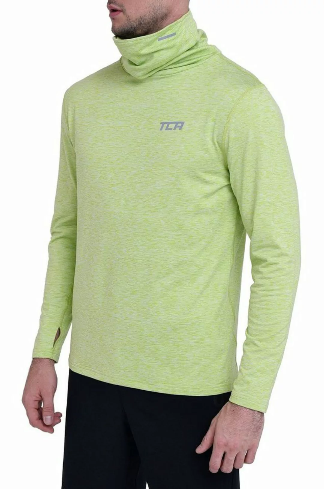 TCA Langarmshirt TCA Herren Thermo Laufshirt - Licht Grün, XXL (1-tlg) günstig online kaufen