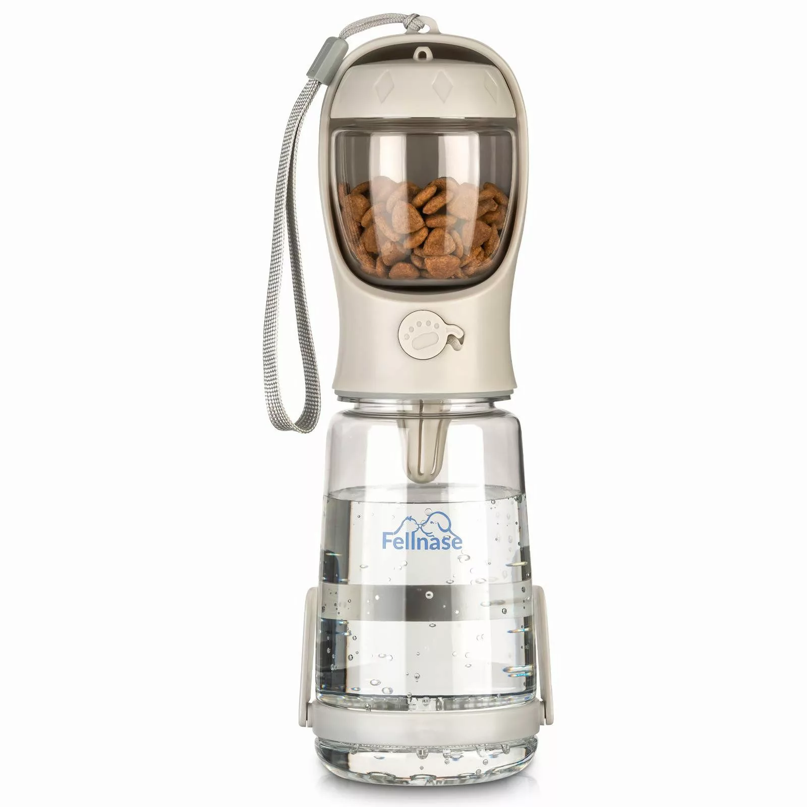 Fellnase Hunde-Futterautomat Hunde Trinkflasche mit Futterbox günstig online kaufen