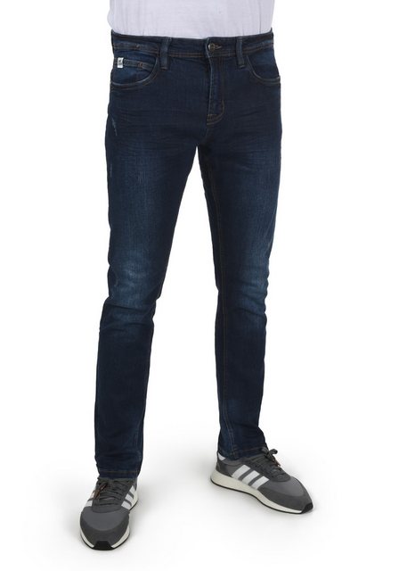 Indicode 5-Pocket-Jeans IDAldersgate Denim Hose mit dekorativen Knitterfalt günstig online kaufen