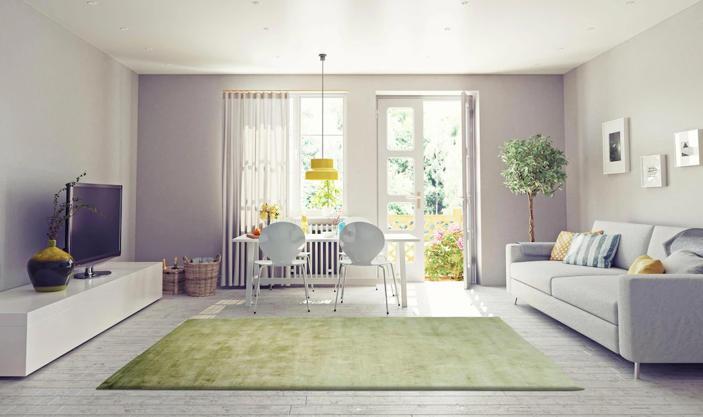 my home Teppich »Besarta«, rechteckig, 13 mm Höhe, Wohnzimmer günstig online kaufen