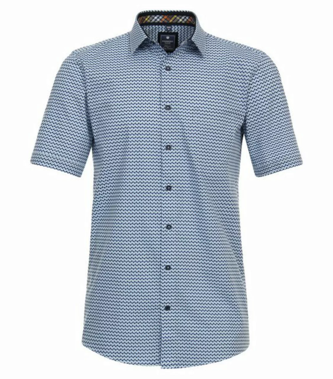 Redmond Kurzarmhemd NOS POPELINE PRINT CASUAL HEMD 11 BLAU günstig online kaufen