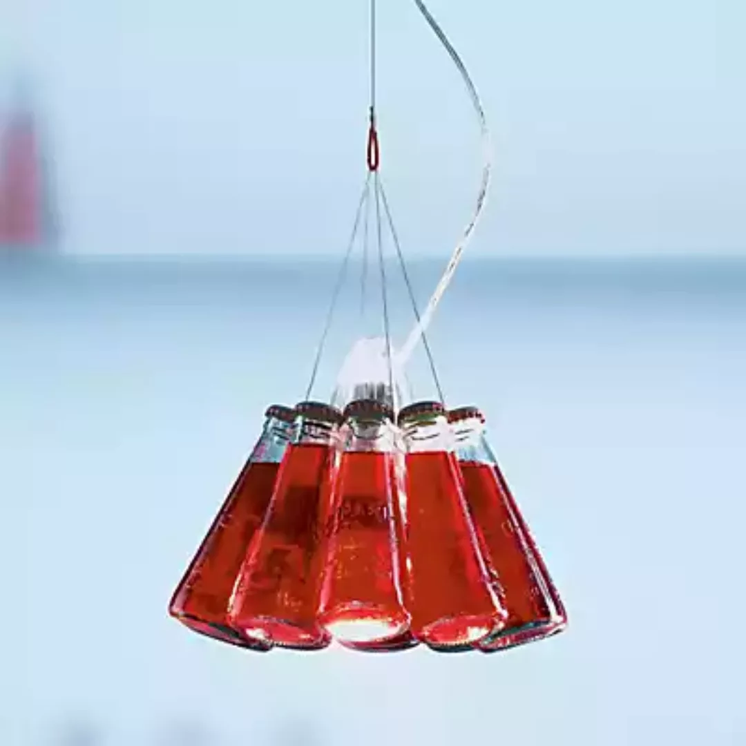 Ingo Maurer - Campari Light Pendelleuchte - rot/Glas/Ø 23cm/Abhängungslänge günstig online kaufen