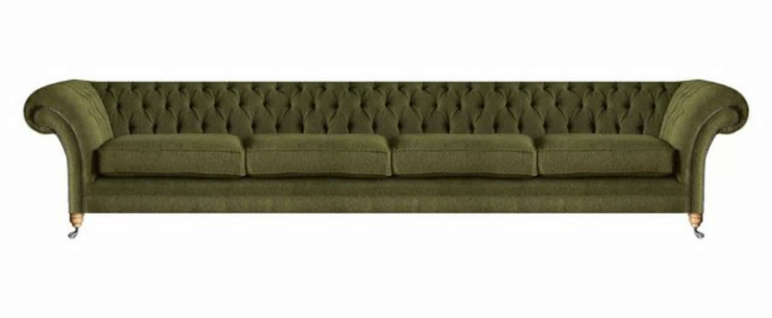 JVmoebel Chesterfield-Sofa Grün Modern Sofa Viersitzer Couch Wohnzimmer Pol günstig online kaufen