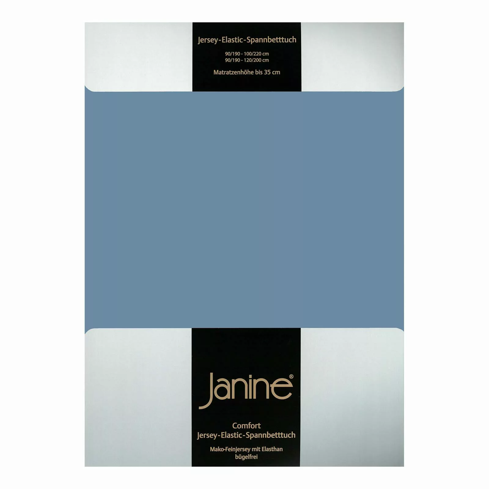 Janine Janine Spannbetttuch Elastic-Jersey 5002 denimblau Größe:  150x200 c günstig online kaufen